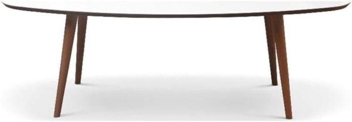 Why We Love the Amhearts Oval Mid-Century Coffee Table
