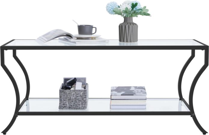 Our Honest Take on the Yaheetech 2-Tier Glass Coffee Table