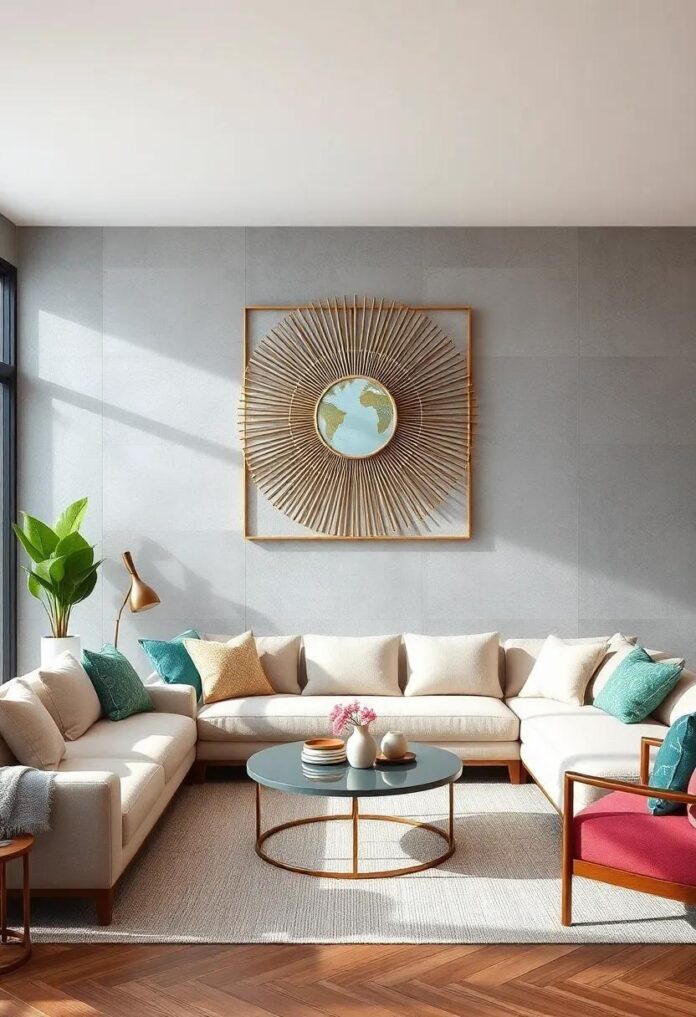 23 Inspiring Ideas for Modern Living Rooms with Minimalist Wall Decor to Refresh Your Space