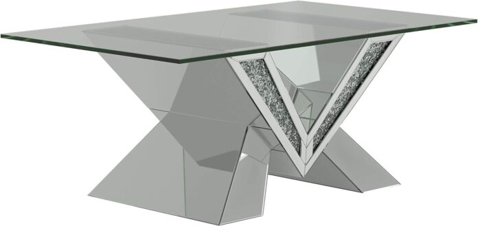 Our Take on the Coaster Caldwell V-Shaped Silver Coffee Table