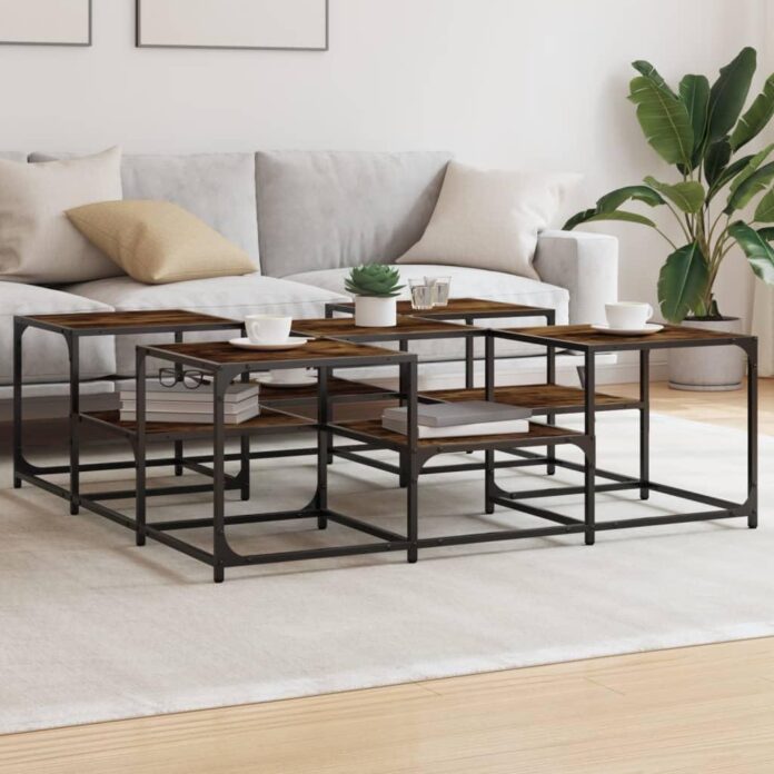 Our Take on the Stylish Smoked Oak Coffee Table with Metal Frame