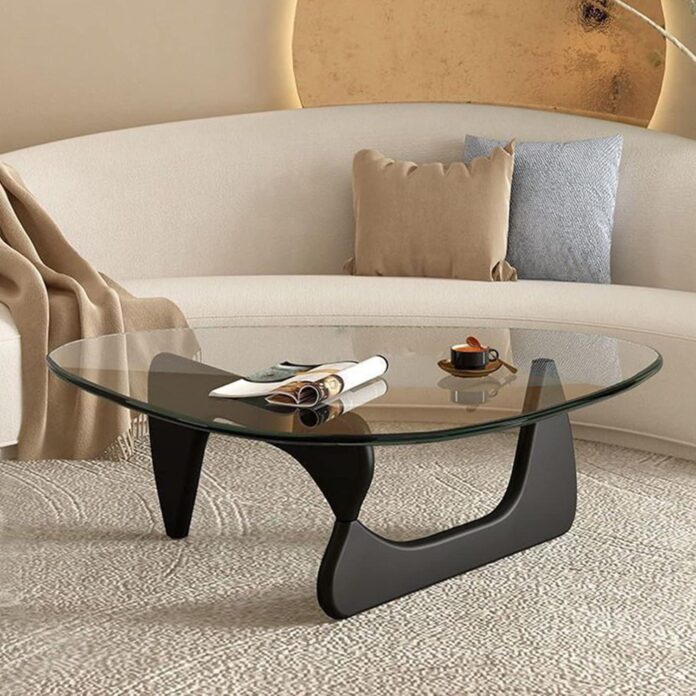 Our Honest Take on the Mid-Century Triangle Glass Coffee Table