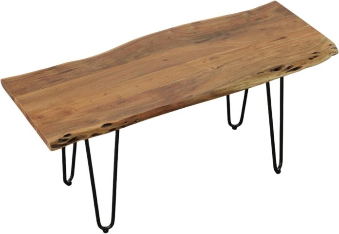 Our Take on the Siena Live Edge Coffee Table: Rustic Meets Industrial Charm