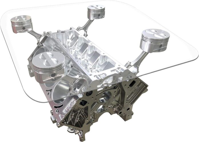 Our Take on the Engine Block Coffee Table: Bold Chrome Design