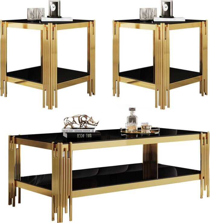 How We Transformed Our Living Space with This Sleek 3-Piece Table Set