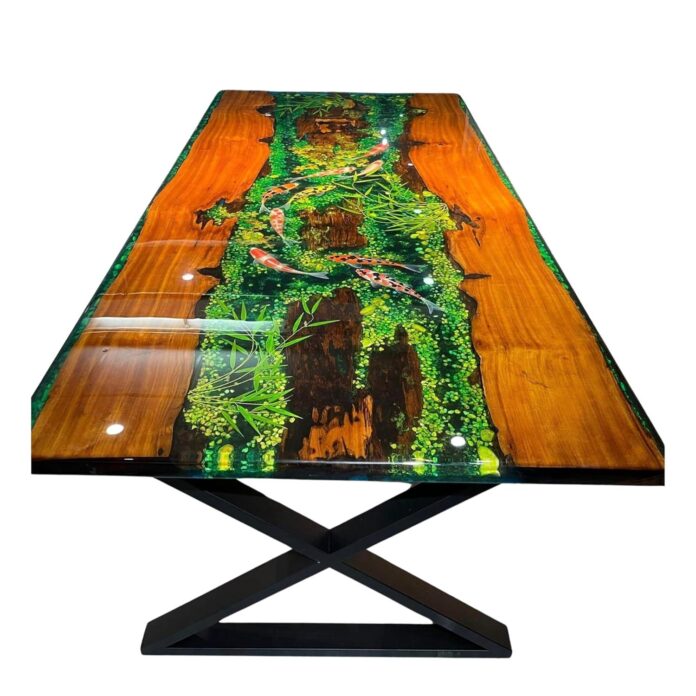 Discovering Serenity and Style with Our Koi Fish Resin Table Review