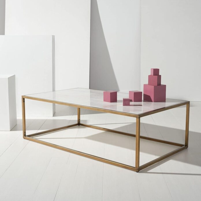 Why We Love the SAFAVIEH Brynna Marble Coffee Table