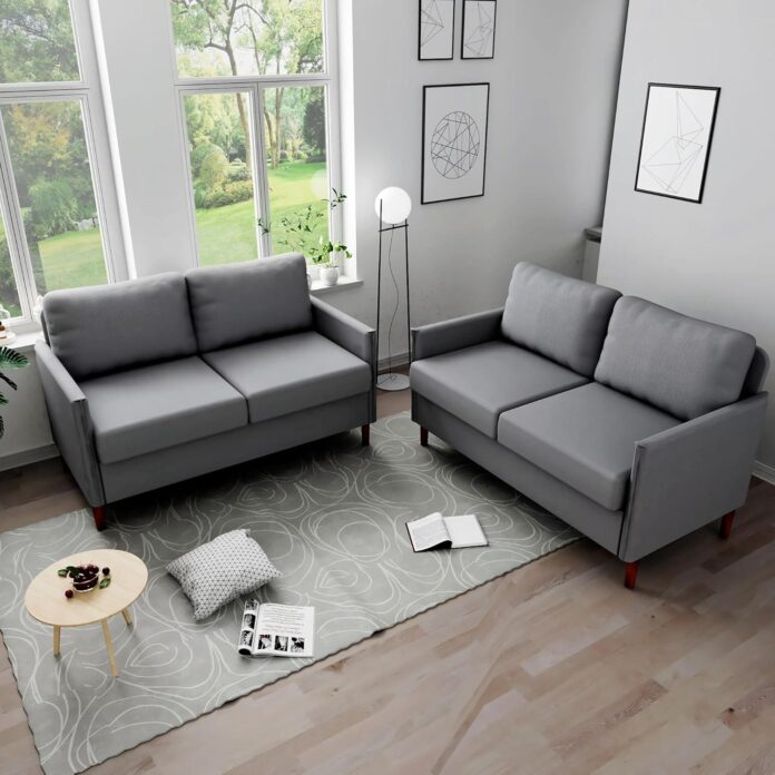 Why We Love This Compact 2-Piece Loveseat Sofa for Small Spaces