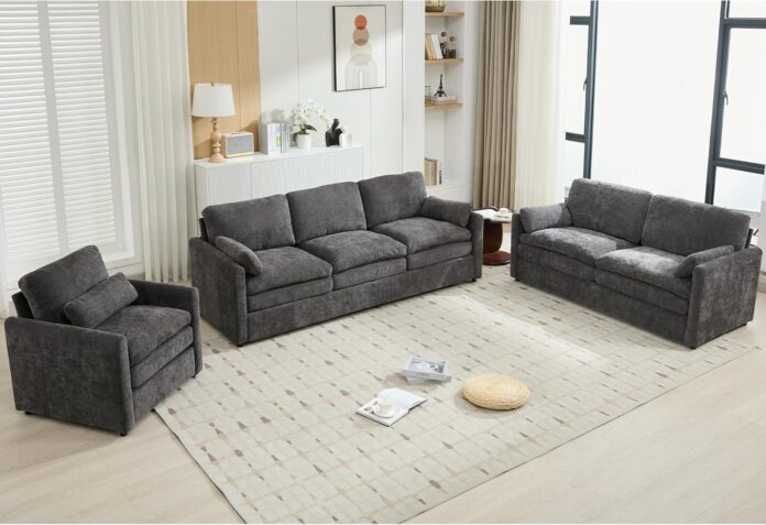 Why We Think the Harper & Bright Chenille Sofa Set Fits Our Living Room Perfectly