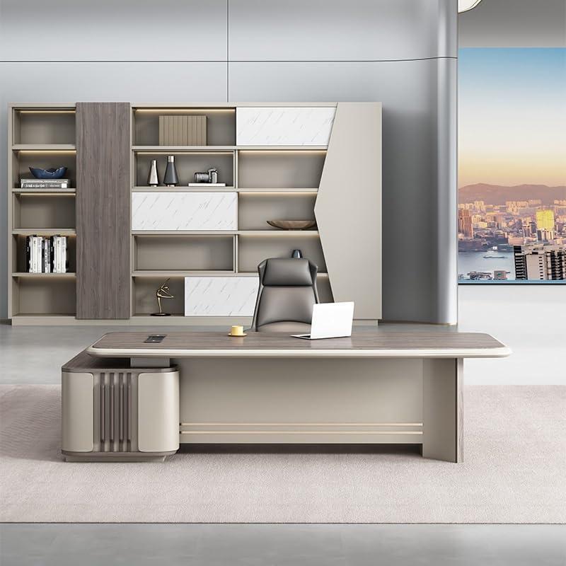 Our Take on the Modern L-Shape executive Desk ⁤with Light & Lock