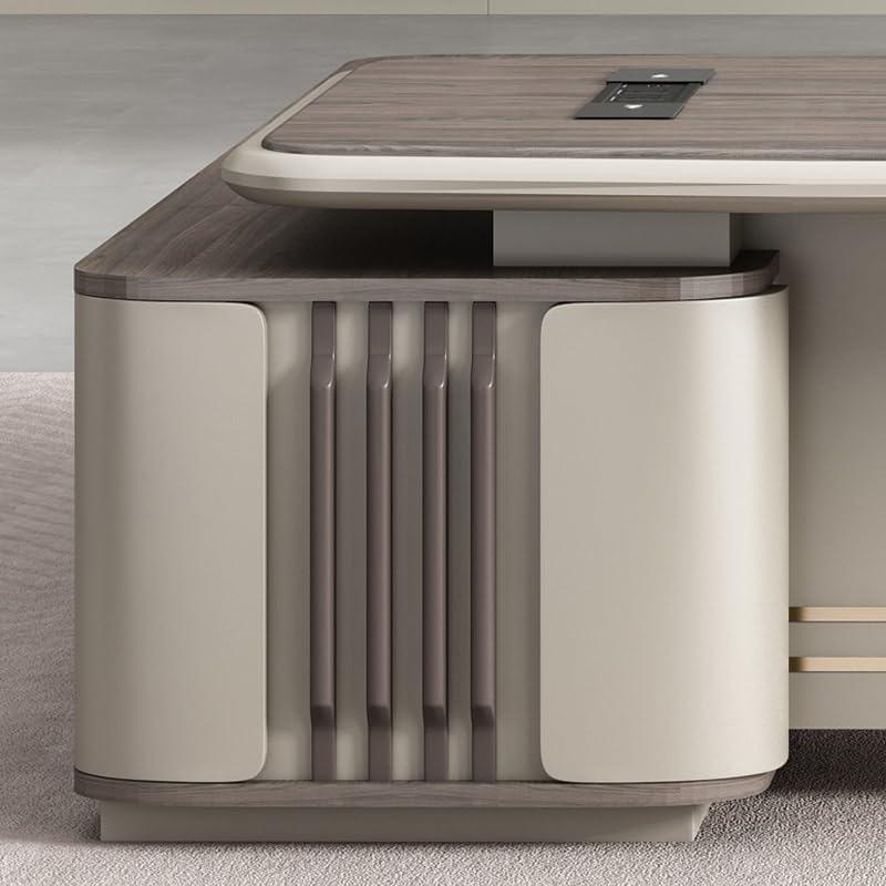 Our Take on the Modern L-Shape Executive Desk‍ with Light & Lock