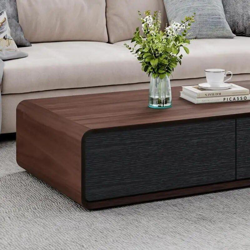 Exploring Our Modern Walnut & Oak coffee Table With Hidden Storage