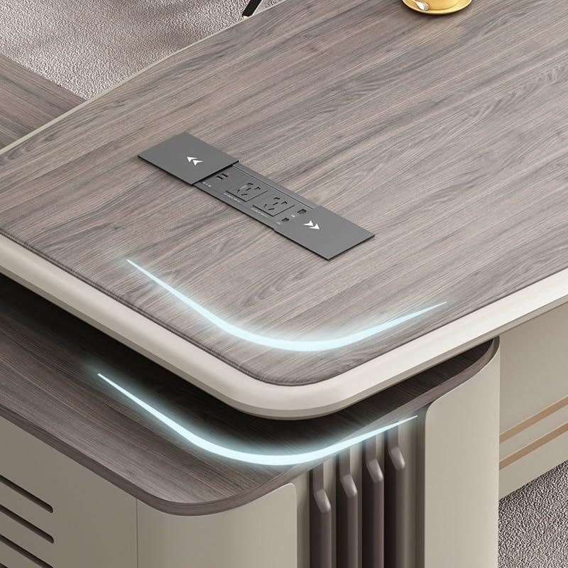 Our Take on the Modern L-Shape Executive Desk with Light & Lock
