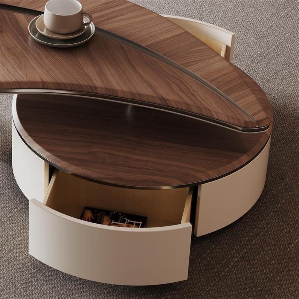 Our Take on the Vintage Walnut Coffee Table: ‌Stylish & Space-Smart