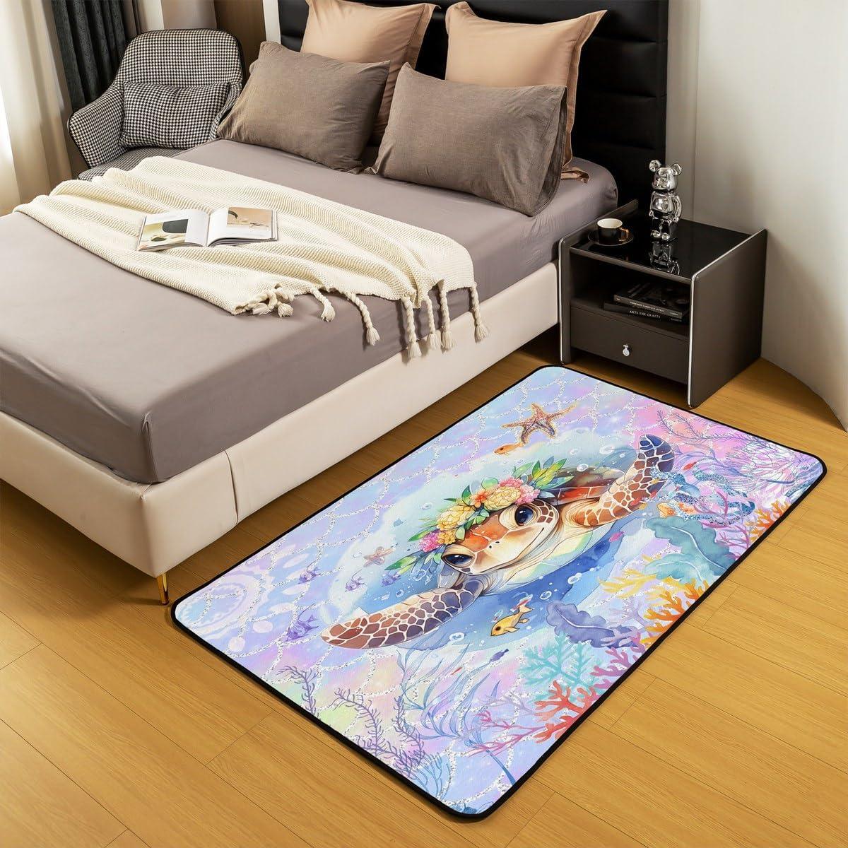 Why We Love the Feelyou Sea Turtle Rug for Kids' Rooms