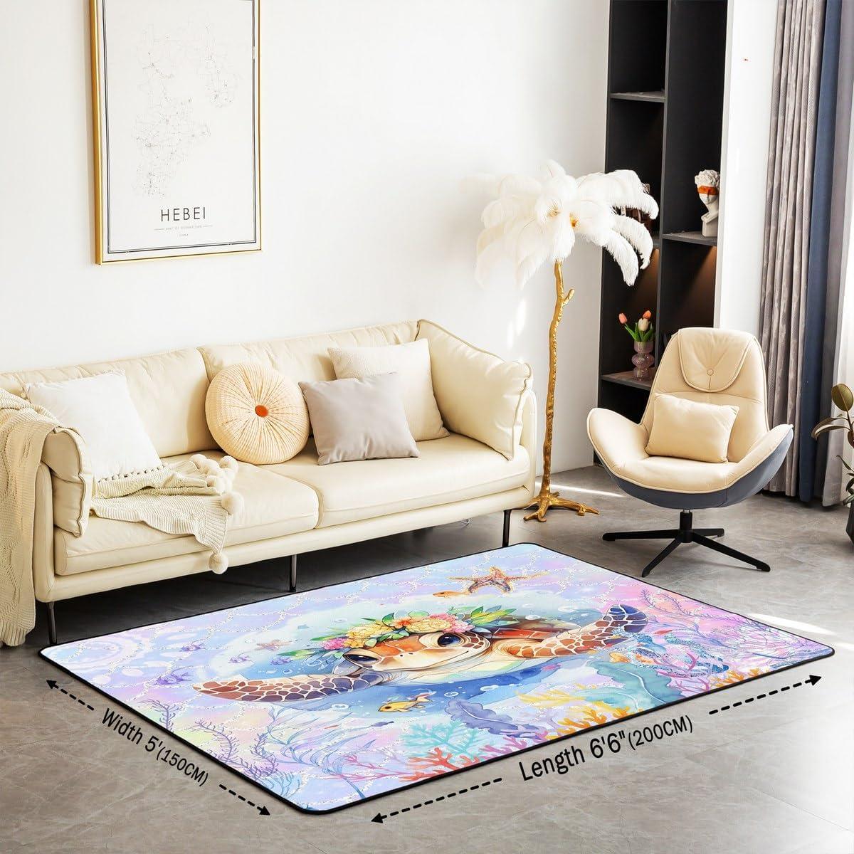 Why We Love the Feelyou Sea Turtle Rug for Kids' Rooms