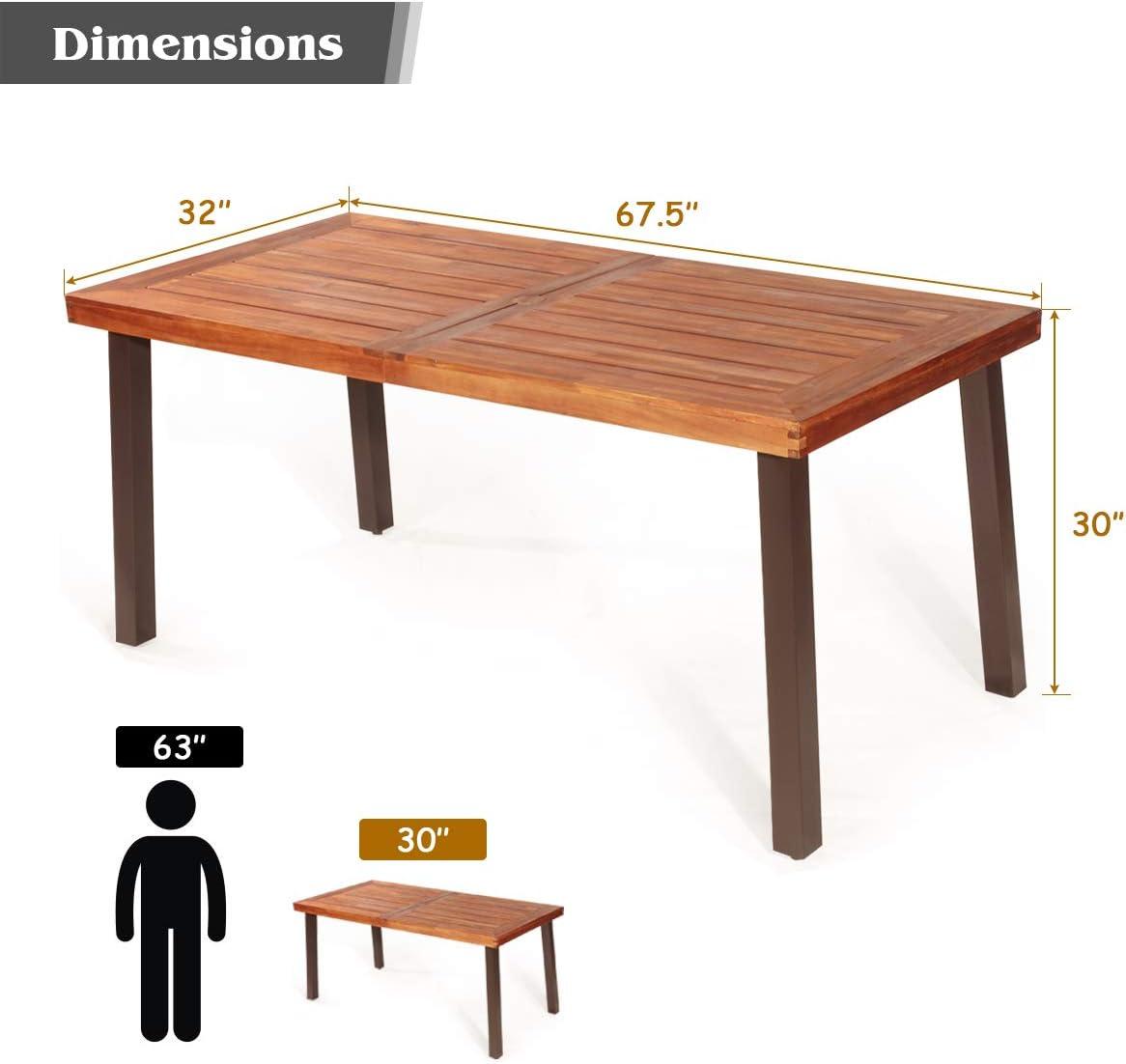 How we Loved⁢ the Tangkula Acacia ​Wood Table for⁣ Indoor​ & Outdoor use