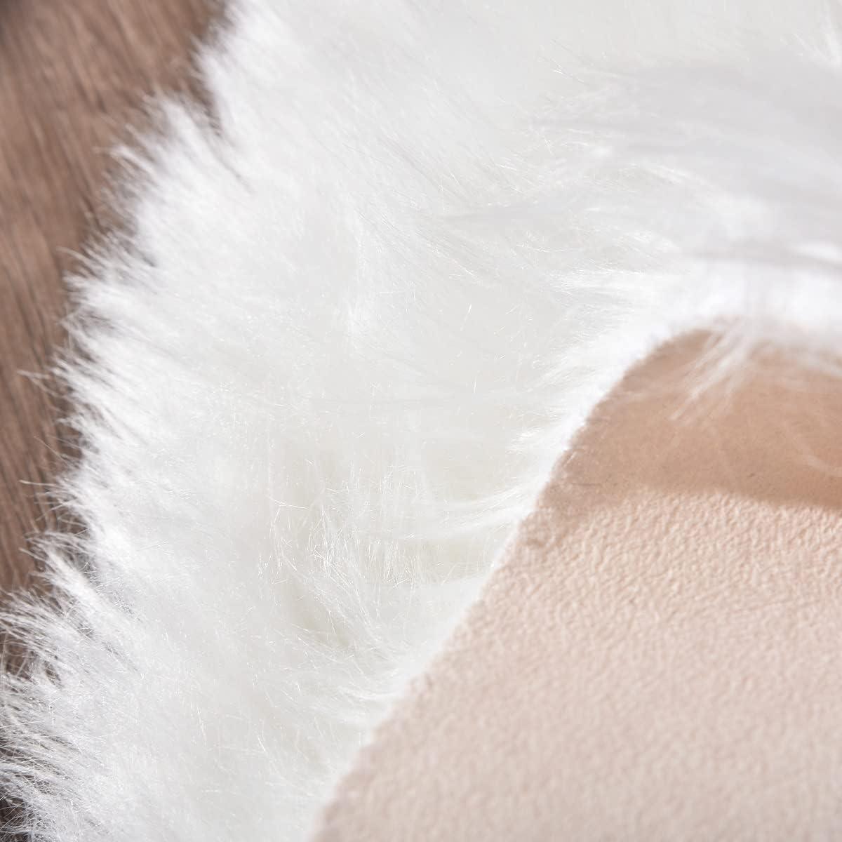 Cozy Up with ORINOVA's Plush Faux Sheepskin Rug in Our Home