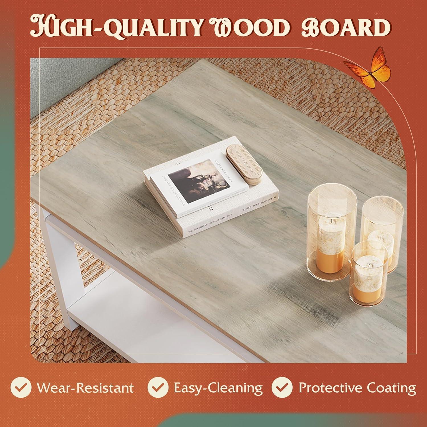 Our ​Take on the WLIVE Coffee Table: Stylish, Sturdy & Spacious