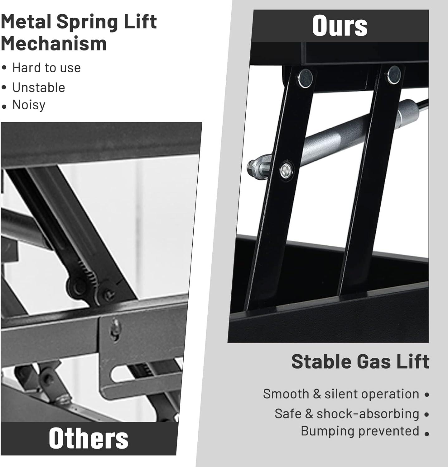 Our Honest Take on the COSTWAY Lift Top Coffee Table's Design & Storage