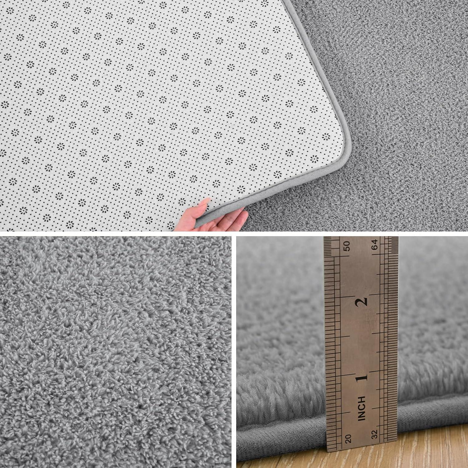 Why We Love Pettop's Plush Grey Memory-Foam Area rug