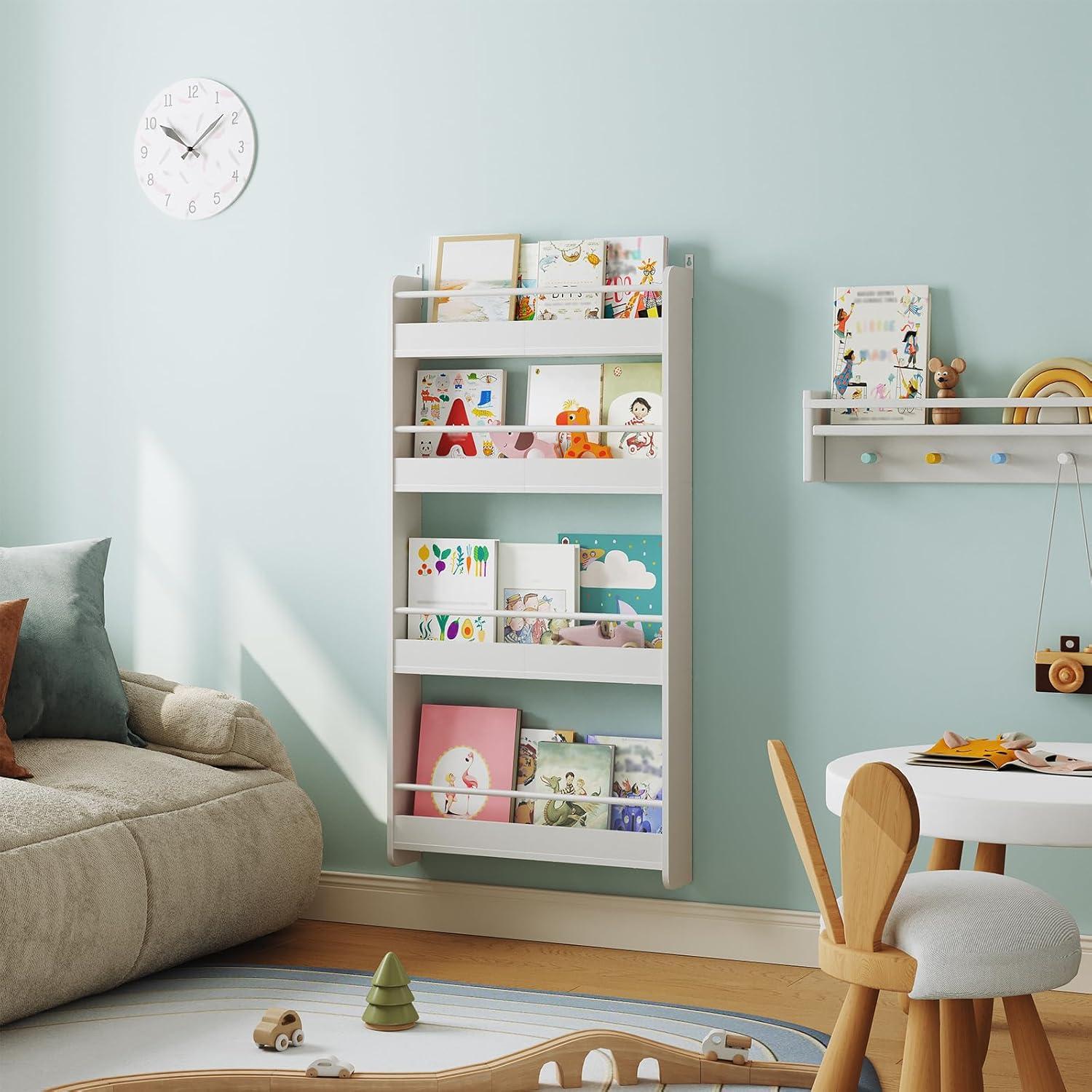 How We Organized Our Kids' Books with a Stylish Wall Shelf
