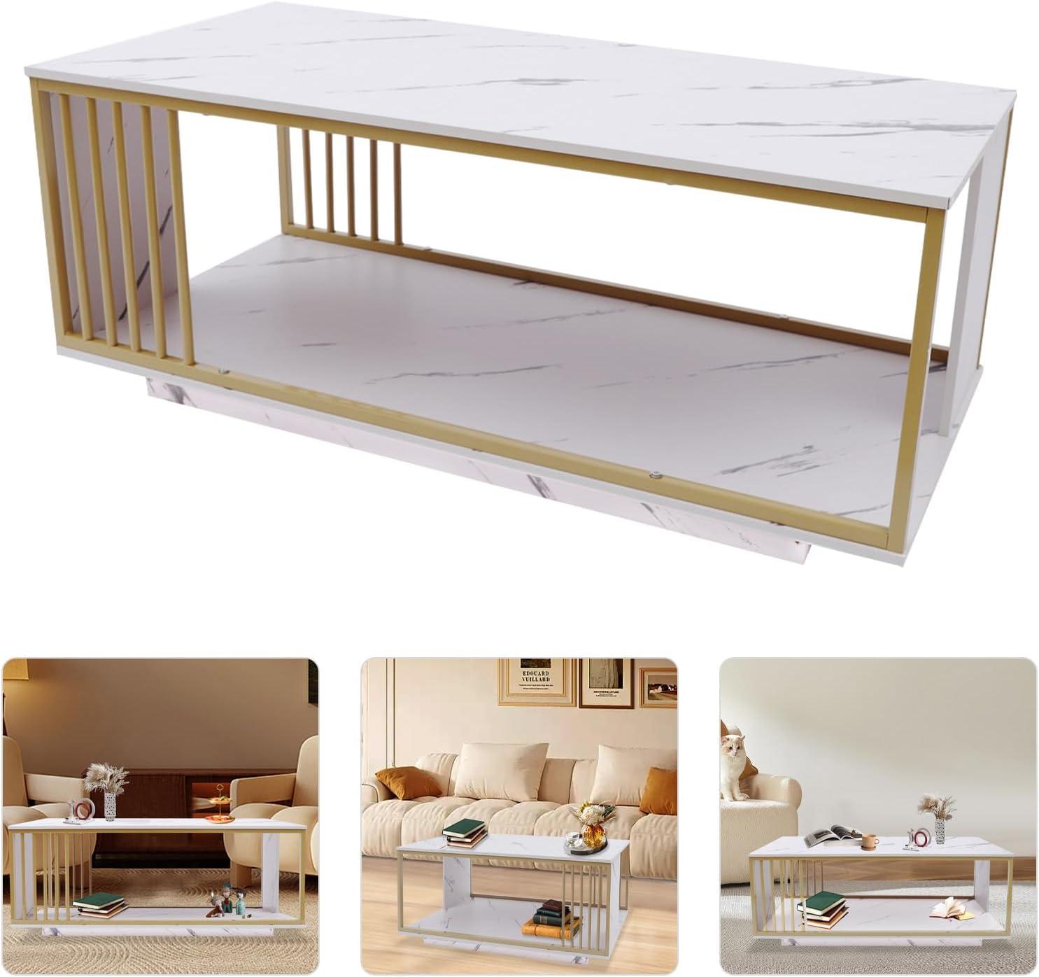 Why⁣ We Love ‌Our Modern White Gold Coffee​ Table: Sleek & Sturdy