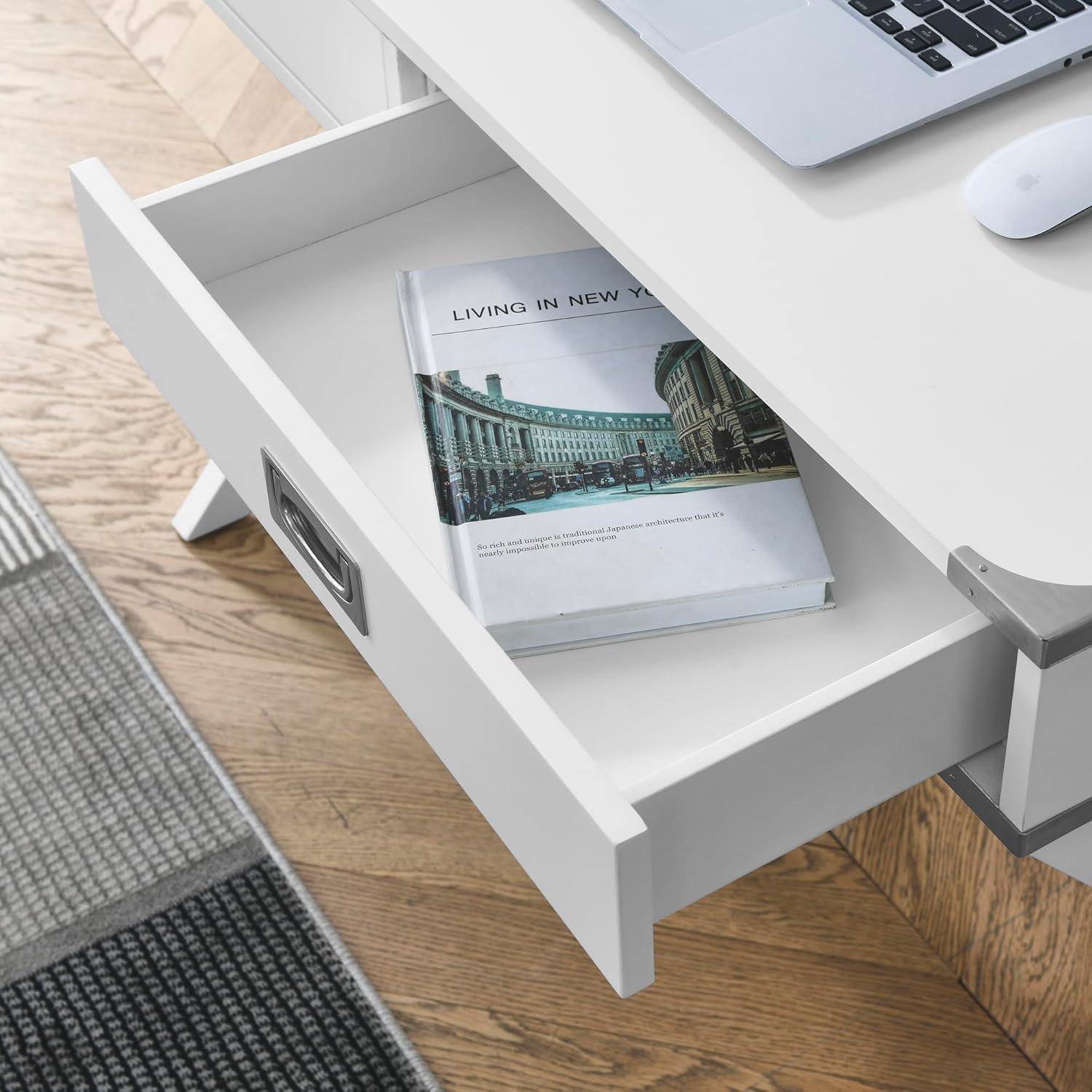 Why We Love the Bellemave ⁤White Desk: Space, Style, & Storage