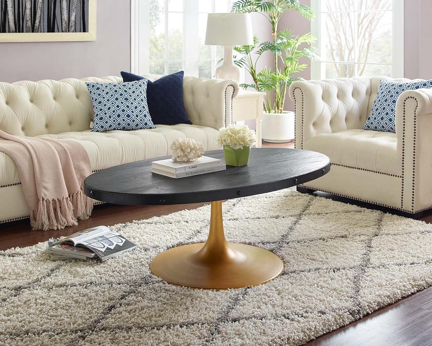 Why We‍ Love the Modway Drive Pedestal Coffee ⁢Table's Rustic‌ Charm