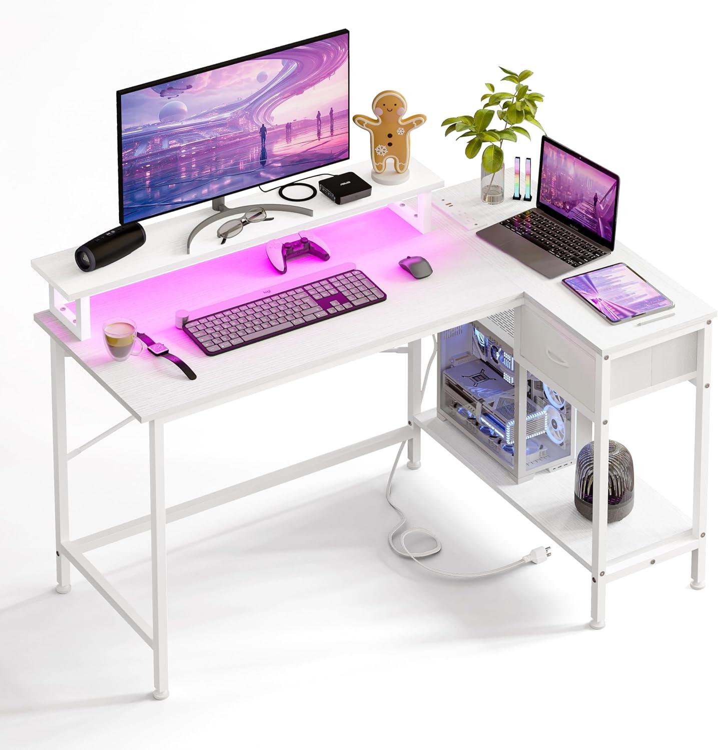 Our Honest​ Take on the Fixwal L-Shaped Gaming Desk with LED & outlets
