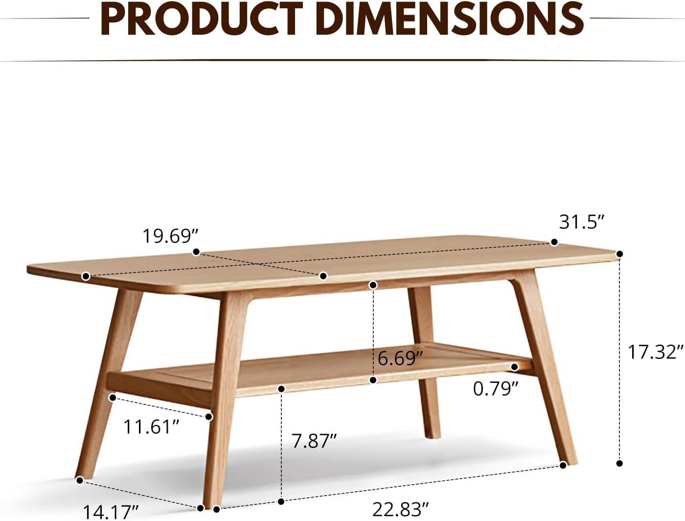 Why We Love Our 2-tier Oak Coffee Table: Stylish, Safe & Spacious