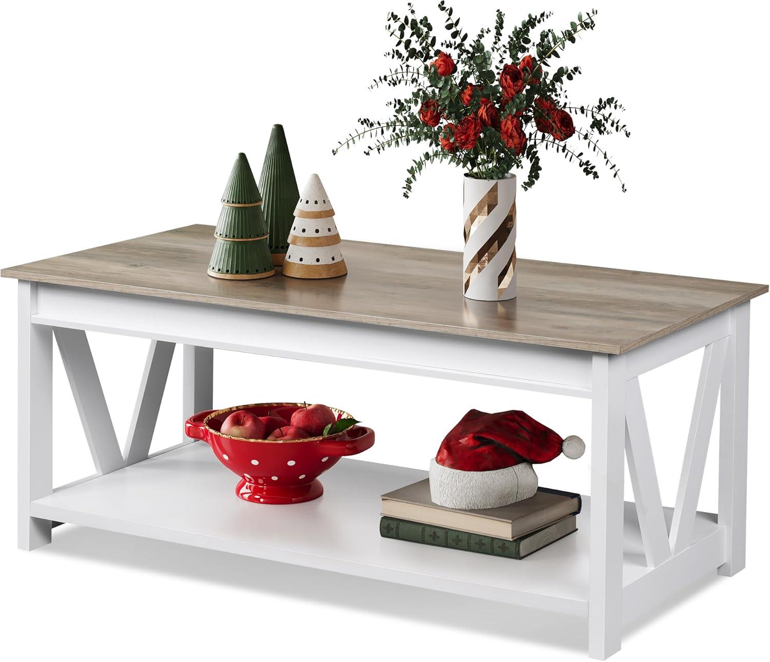 Our Take on the WLIVE Coffee table: Stylish, Sturdy ‍&‌ Spacious