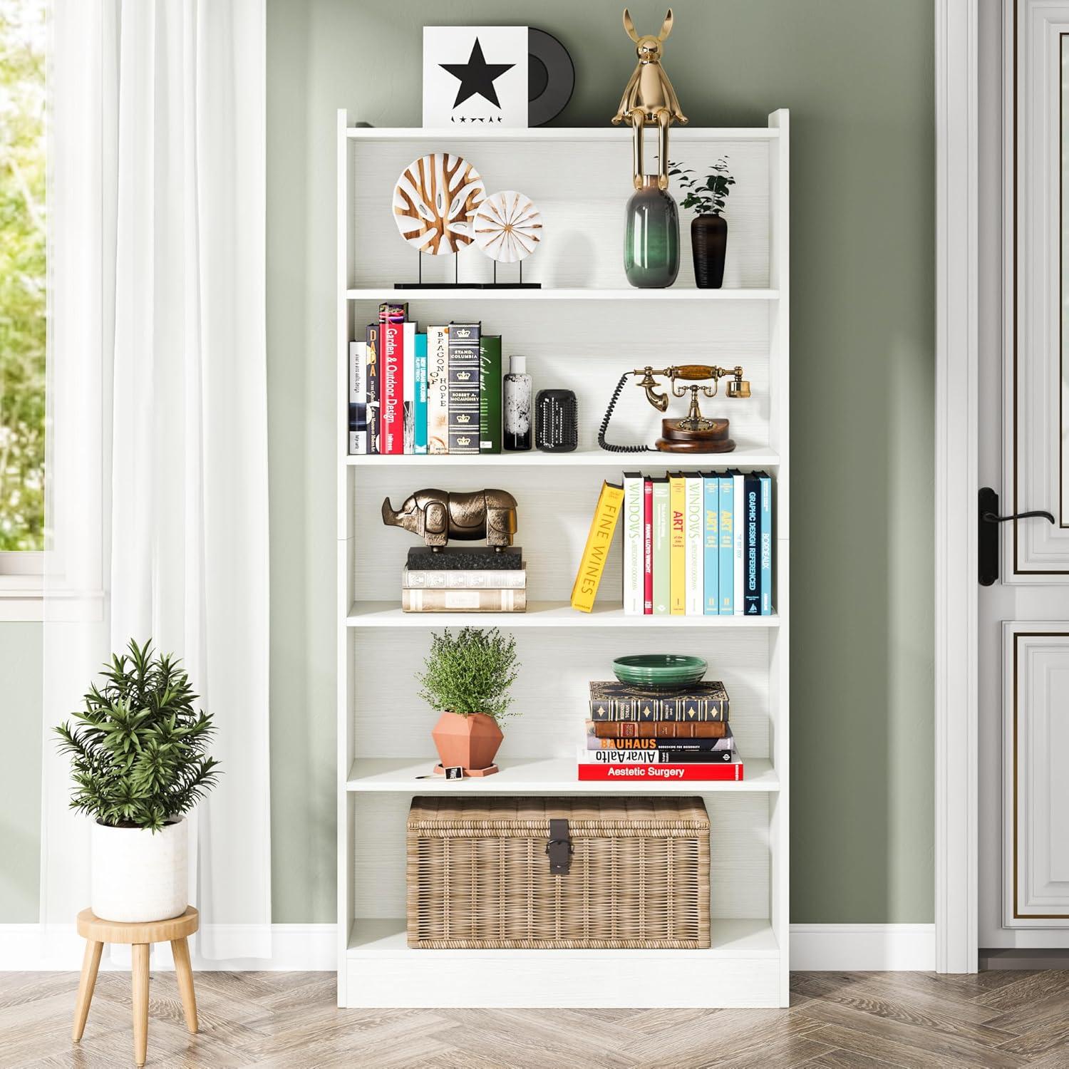How We Organized Our ⁢Space ⁢with Tribesigns'⁤ Sturdy ‌6-Tier Bookcase