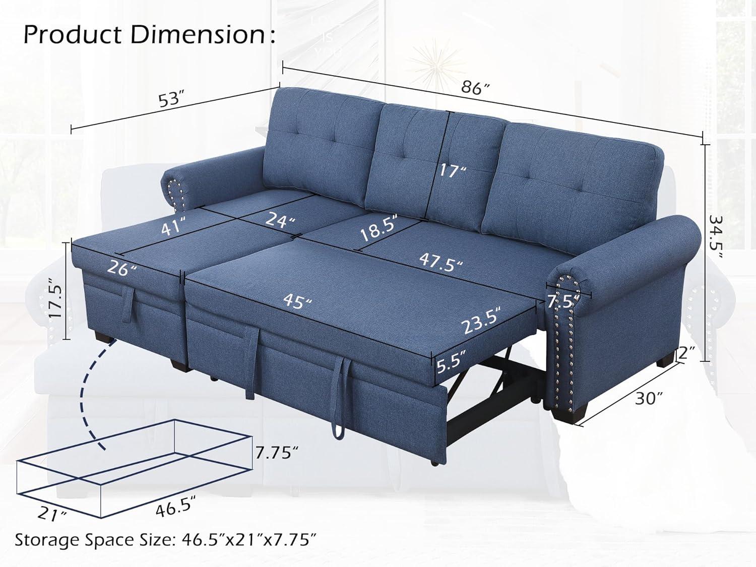 How We Loved the BEEY L-Shaped Couch with Storage & Bed