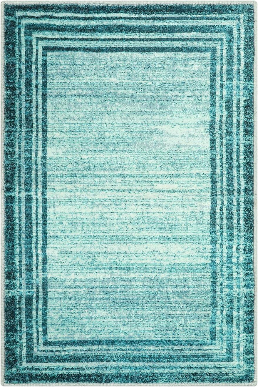 How⁤ We Transformed Our ‌Space with Lahome's Teal Abstract Rug