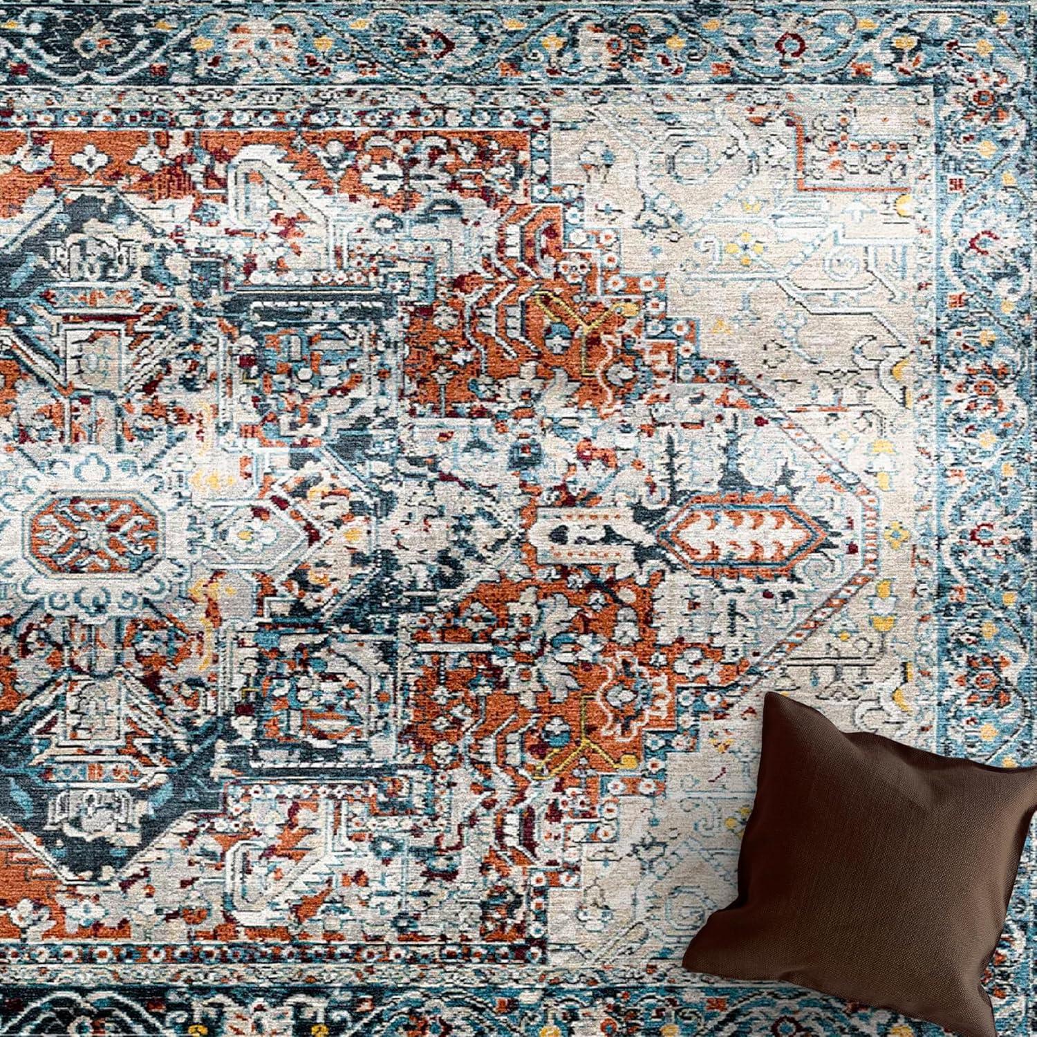 Why We Love Our HomeNette Blue Rug: Stylish, Safe & Washable