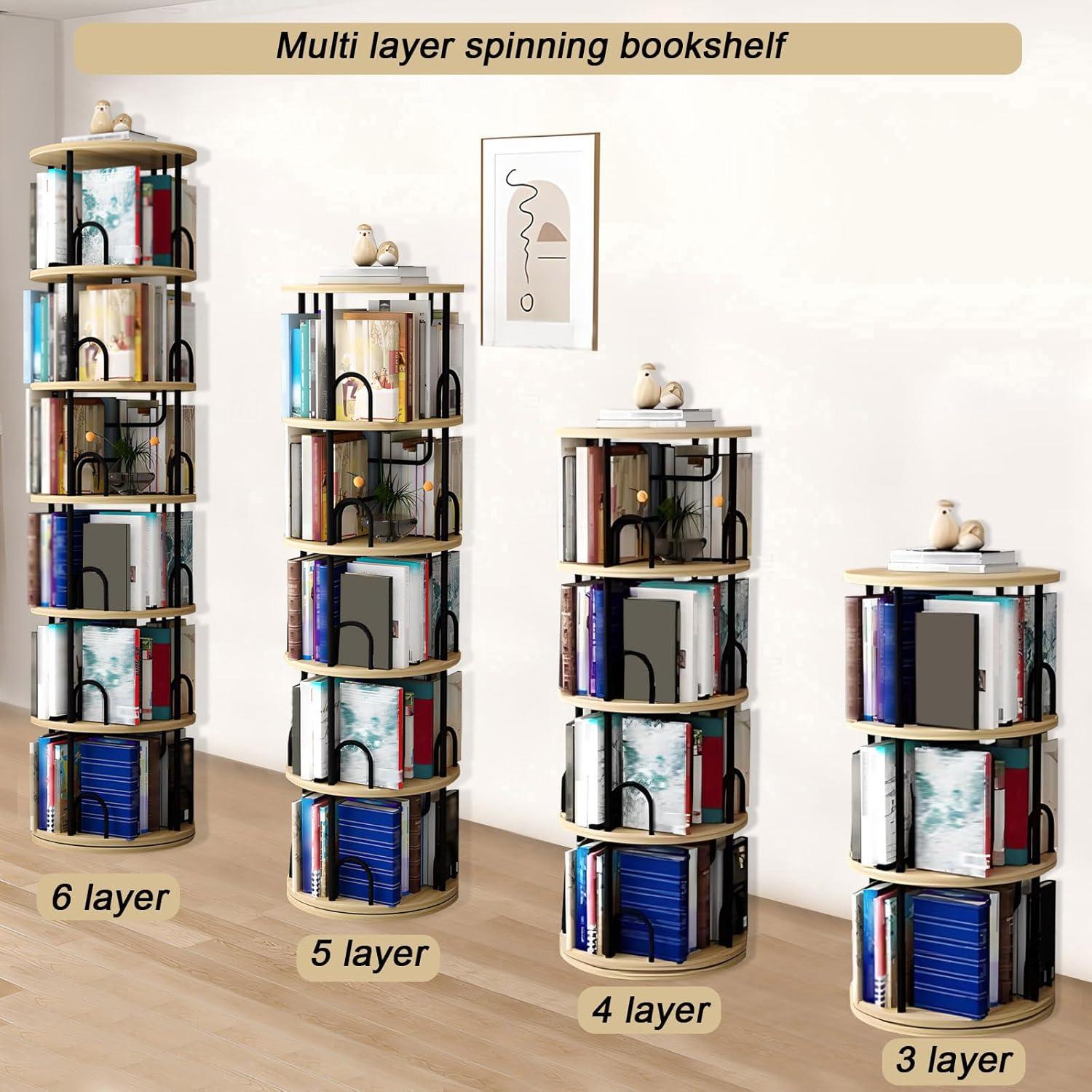 Our Take on the 360° Rotating Bookshelf Tower: Space-Saving⁤ & Stylish