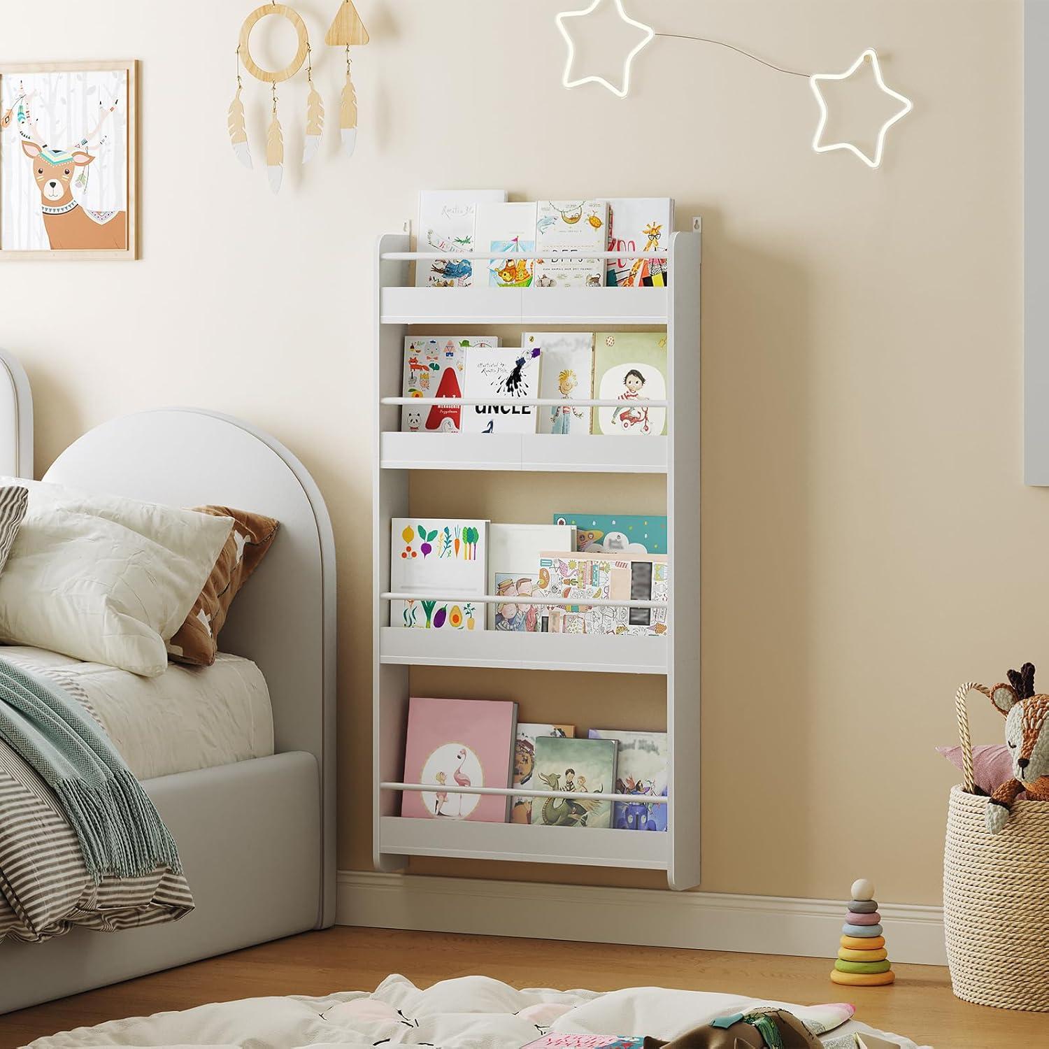 How We Organized Our Kids' Books with a Stylish Wall Shelf
