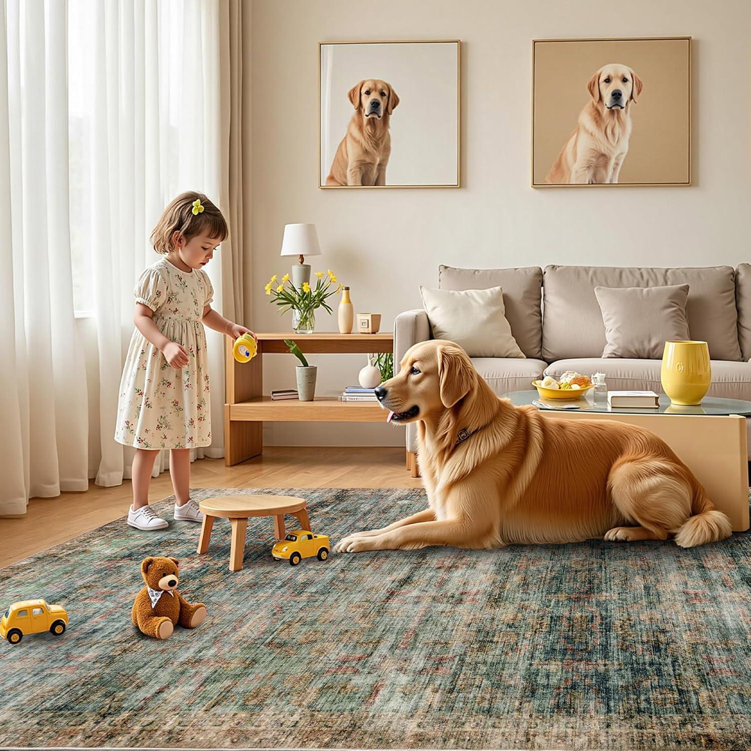 Why We​ love⁤ the AMERLIFE ⁢9'x12' ⁢Vintage Blue Rug