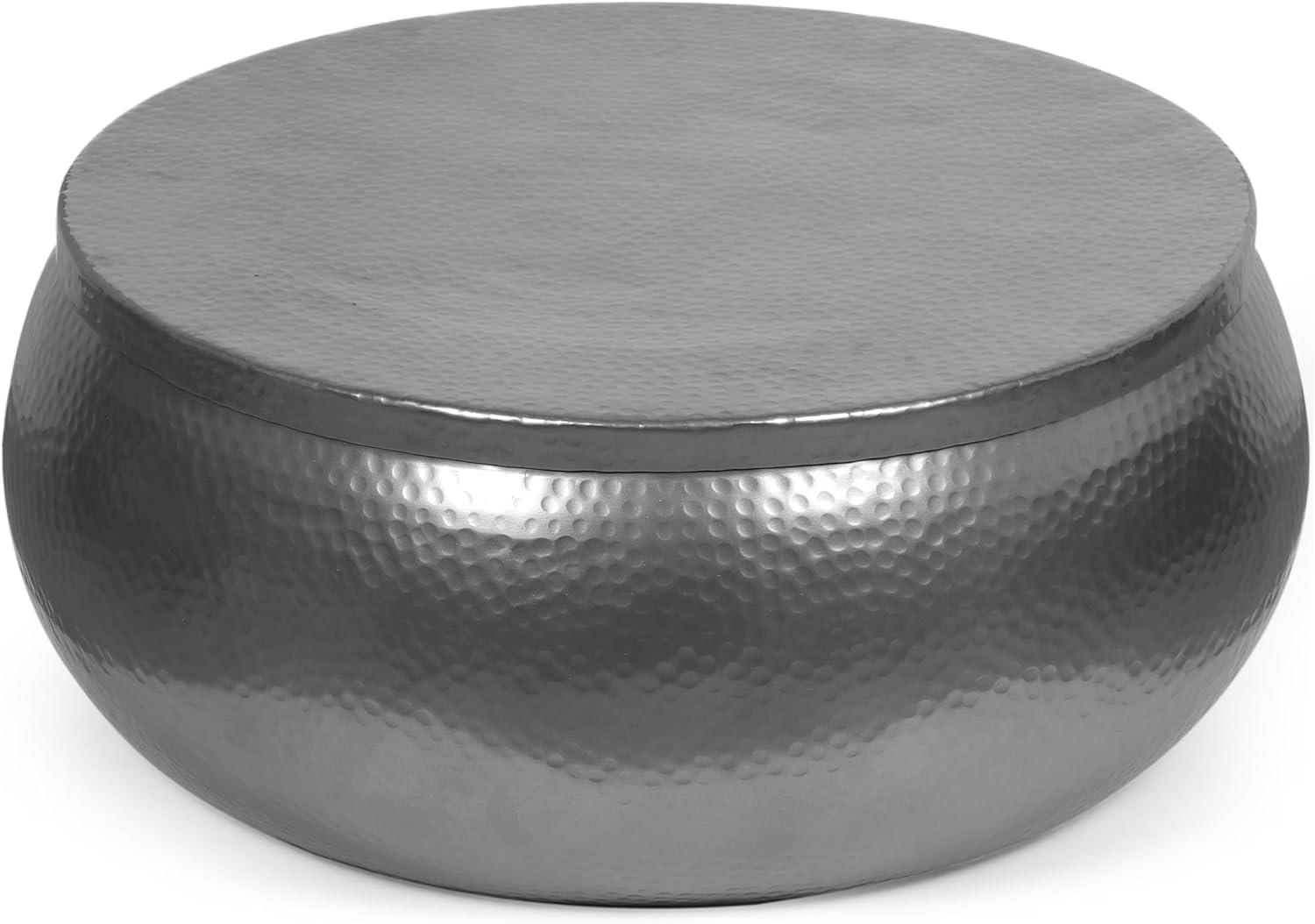 Our Take on the aluminium Drum⁣ Coffee Table: Stylish & Versatile