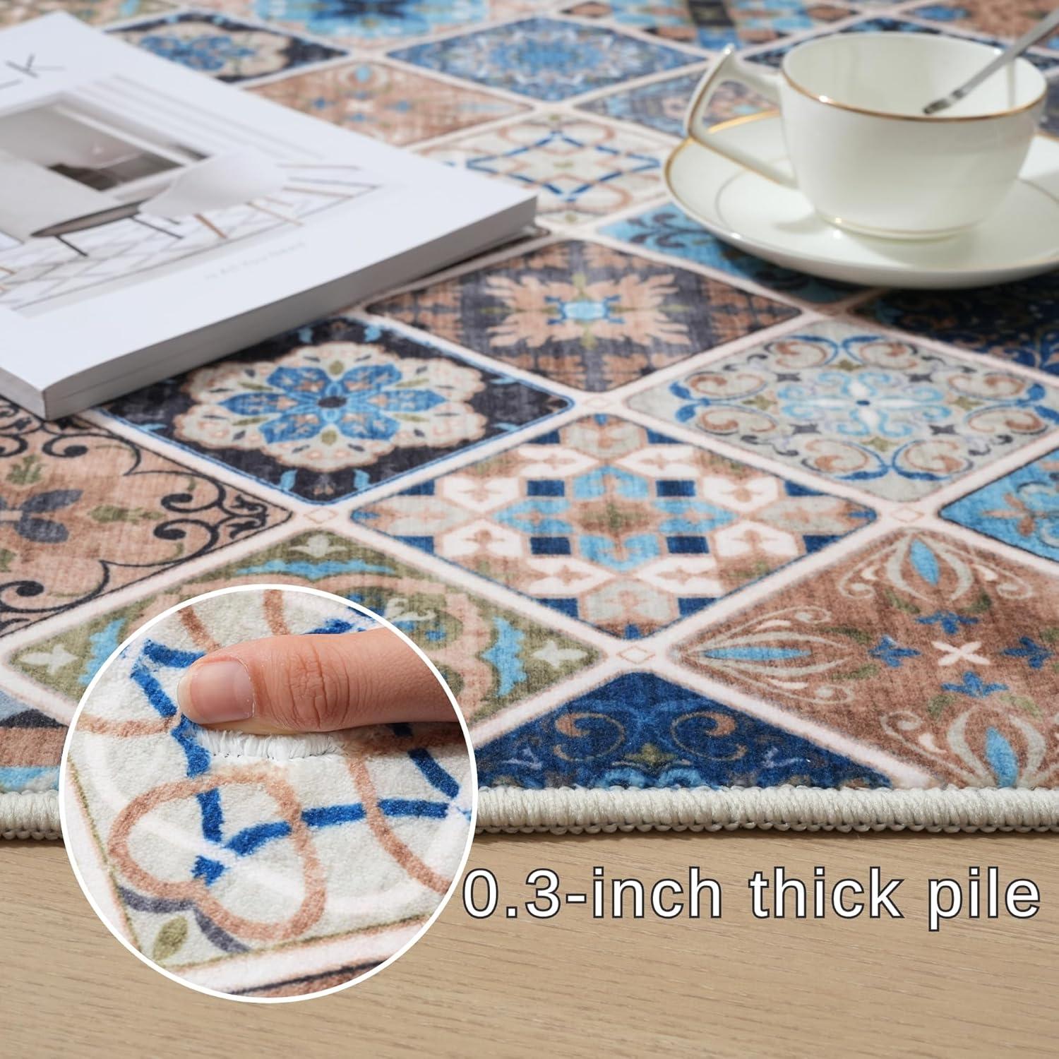 How Our Washable Boho Rug Stands ​Up to Kids, Pets & Life