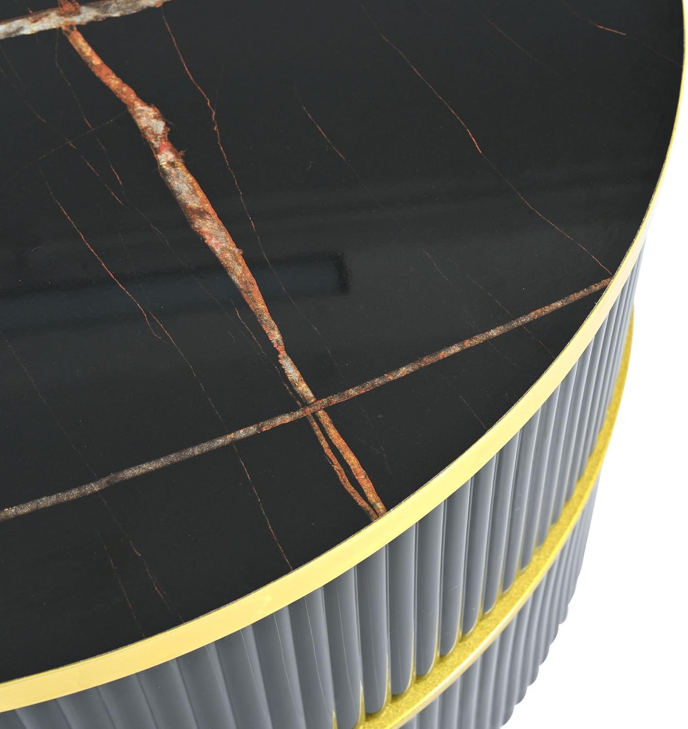 How We ​Transformed Our Space with the Black & Gold Nesting Tables