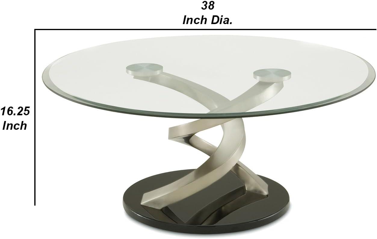 why We love the Benjara Twisted Metal & ‍Glass Coffee Table