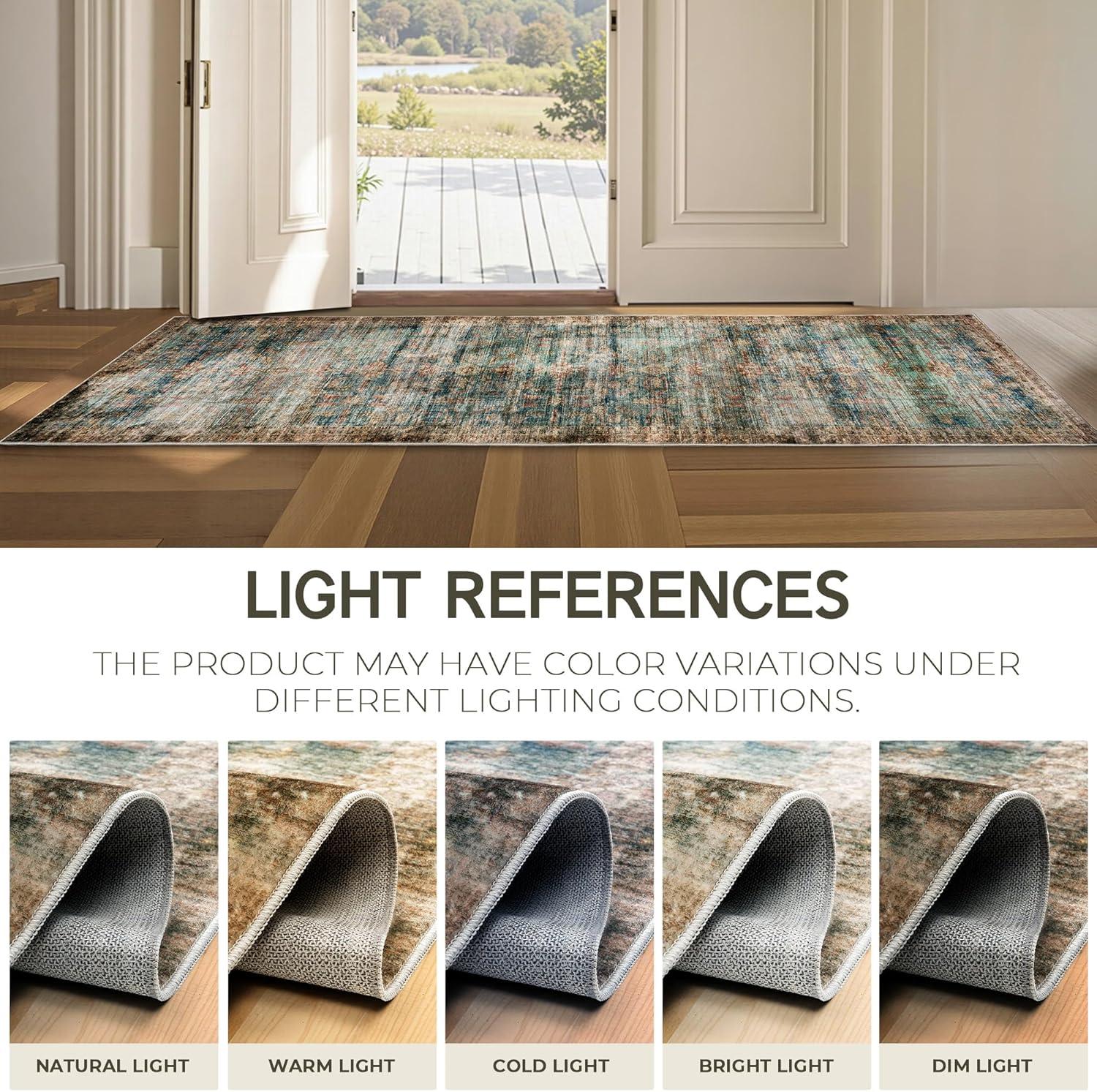 Why We Love​ the‍ AMERLIFE 9'x12' ​Vintage‌ Blue Rug