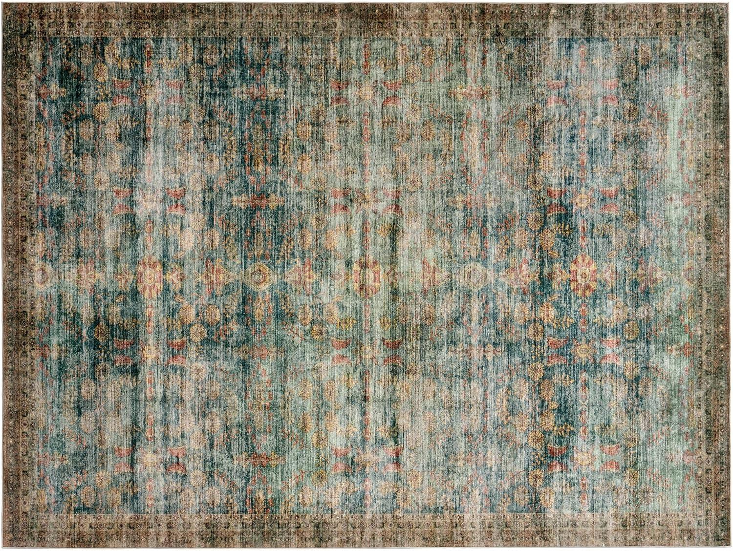 Why We Love the AMERLIFE ‍9'x12' Vintage ‌Blue ‍Rug