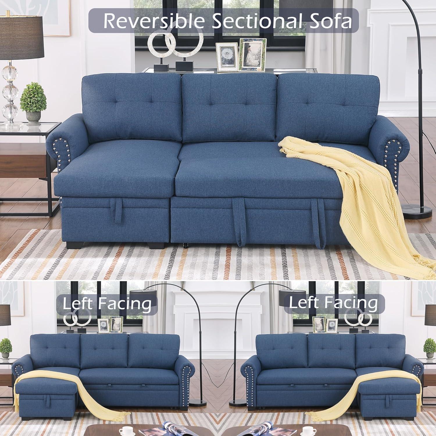 How We Loved the BEEY ⁣L-Shaped Couch‌ with Storage & Bed
