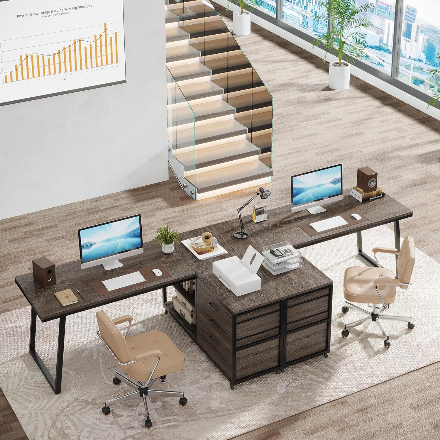How We Made the Most of Small space with Tribesigns' L-Shaped Desk