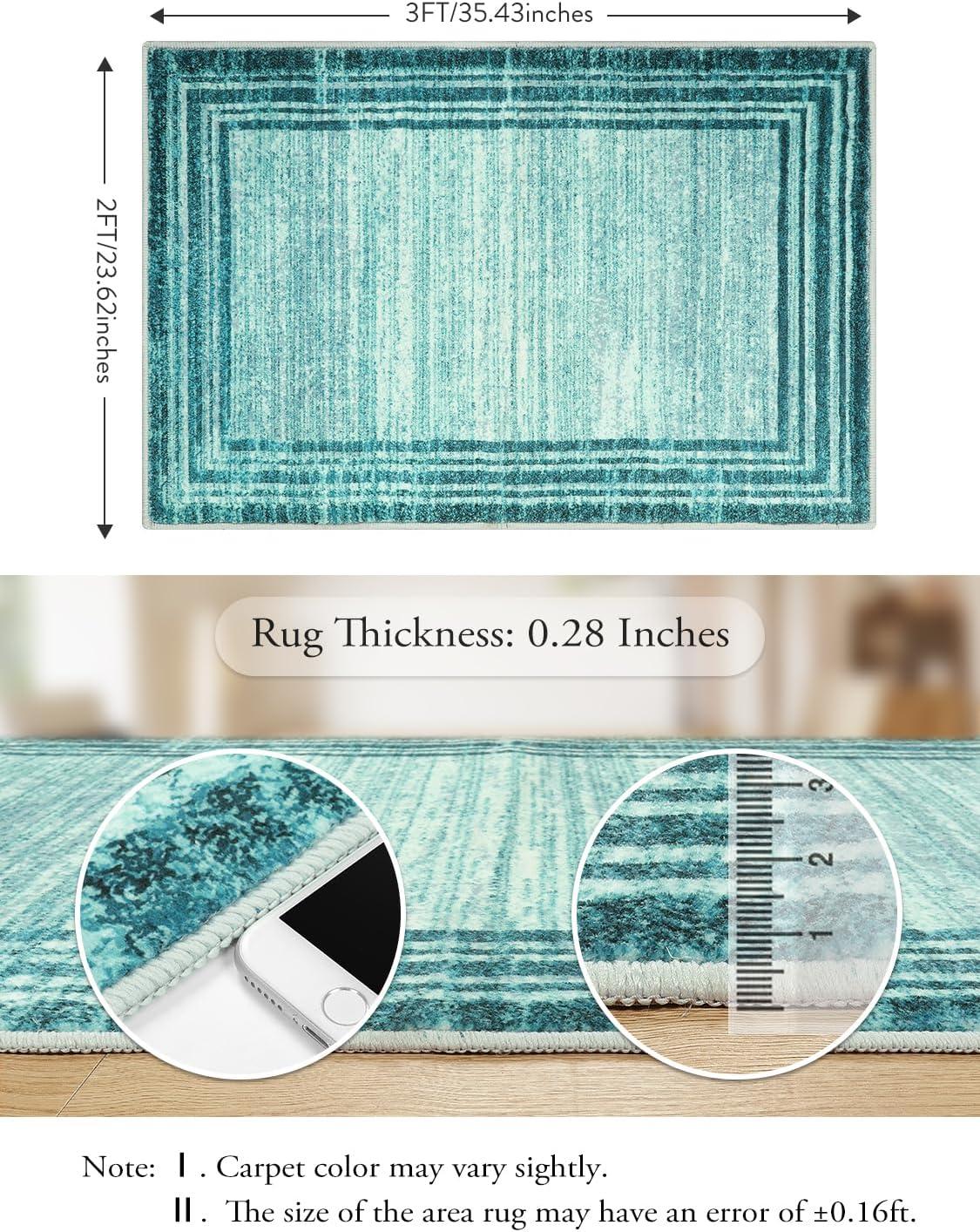 How We Transformed Our Space ‌with Lahome's Teal Abstract Rug