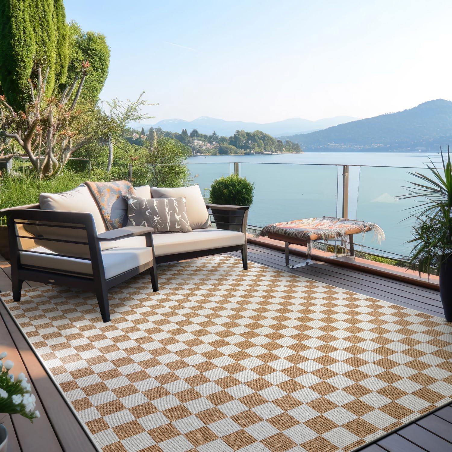 Why We Love​ the Rugshop⁤ Checkered Indoor/Outdoor 5'x7' Rug
