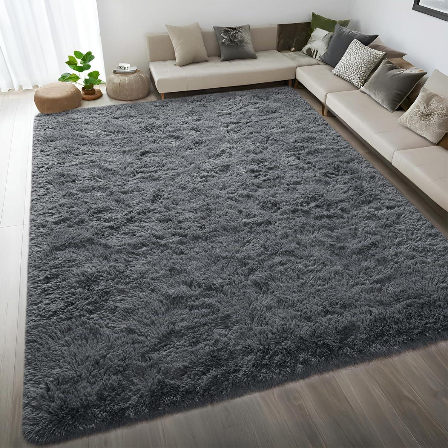 Our Honest Take on the DweIke Plush‌ dark Grey Rug‍ for Kids' Rooms